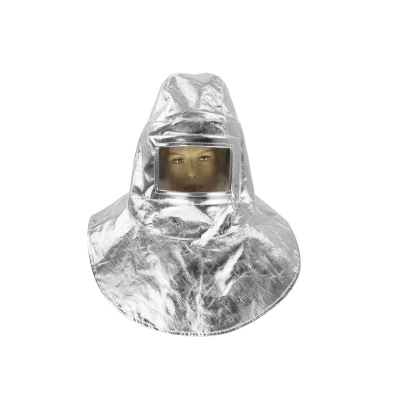 Varmebeskyttende hette i aluminium